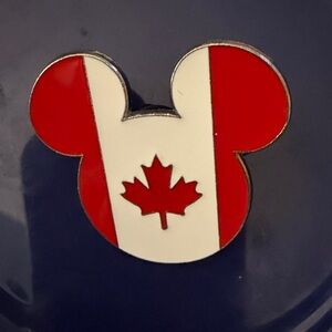 Disney Red and White Mickey Mouse Pin
